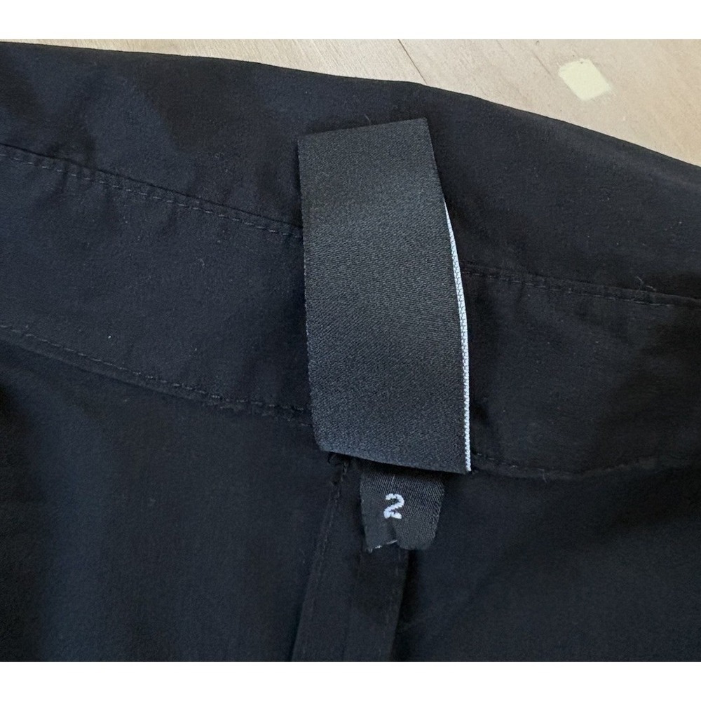 Zero + Maria Cornejo Shirt Dress Button Up Minimalist Avant Garde Size 2 Black - Picture 4 of 7